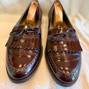 Vintage Bally Kiltie Loafer Made in Italy Size 11.5 Width D Burgundy